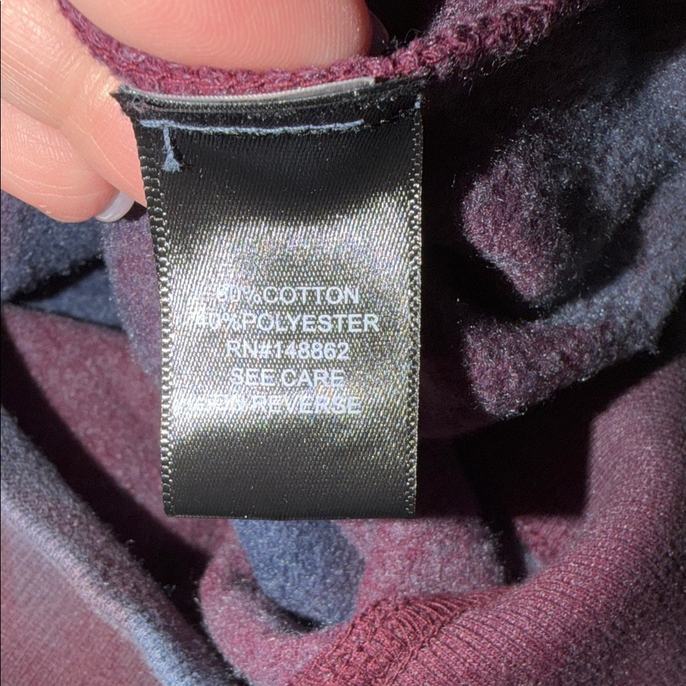 torrid Tie-Dye Sweatshirt in Navy & Burgundy with White Text - Picture 4 of 6